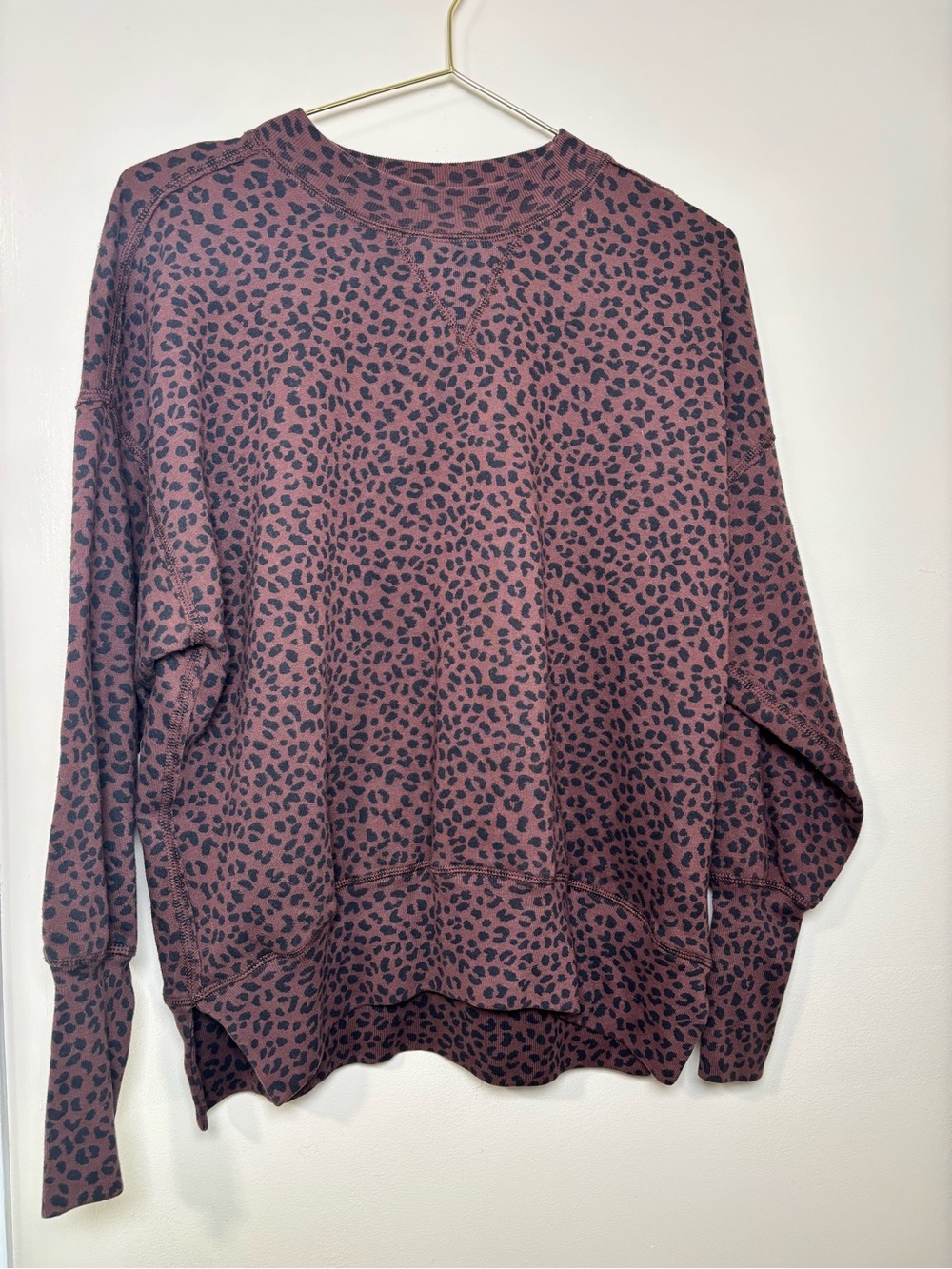 Abercrombie & Fitch Soft A&F Leopard Print Sweatshirt XS